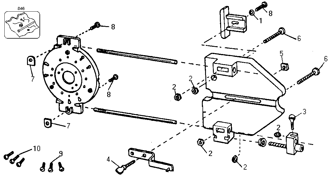 Default Diagram and Parts List for 76-234 Type 1 Black and Decker Router